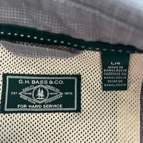 GH Bass & Co Mens Short Sleeve Button down collared Shirt men’s Large - Picture 7 of 10